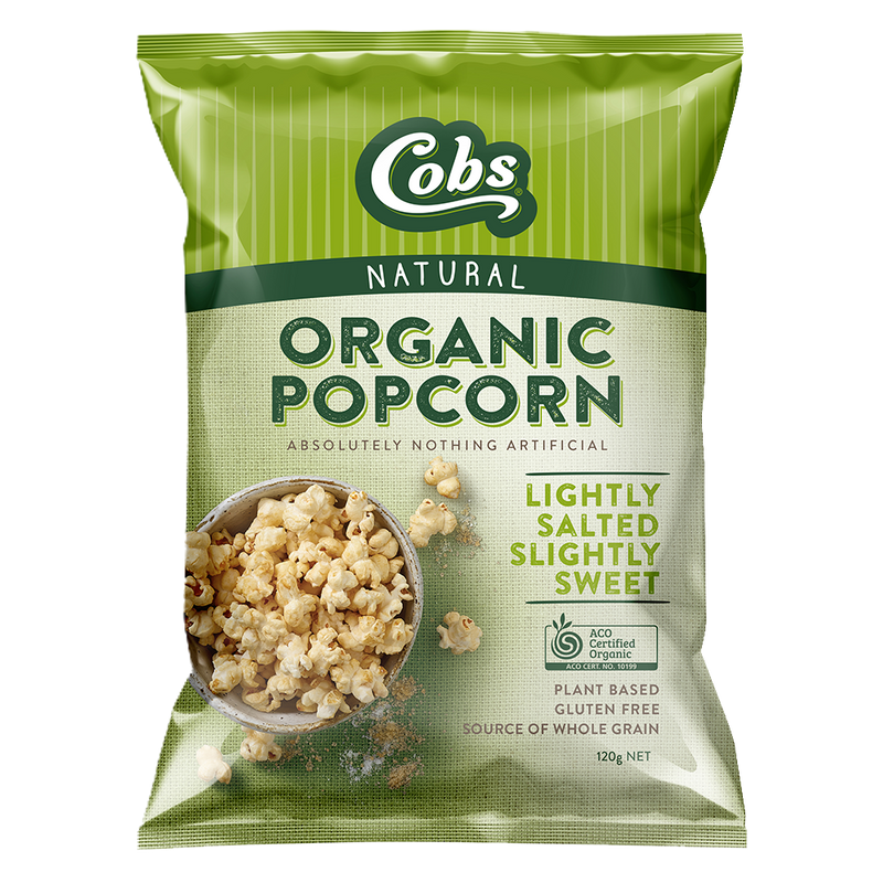 COBS Organic Popcorn Salted & Sweet 120g