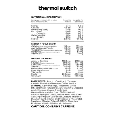 SWITCH NUTRITION Thermal Switch Strawberry Burst 120g