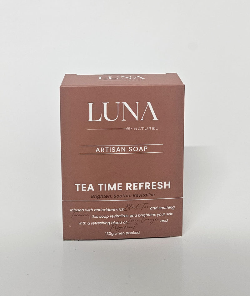 LUNA Naturel- Artisan Cold Pressed Soap- Tea Time Refresh 130g