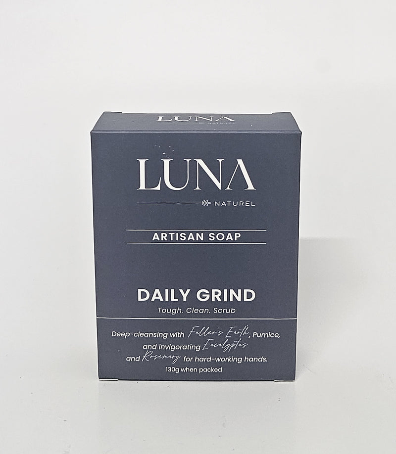 LUNA Naturel- Artisan Cold Pressed Soap- Daily Grind 130g