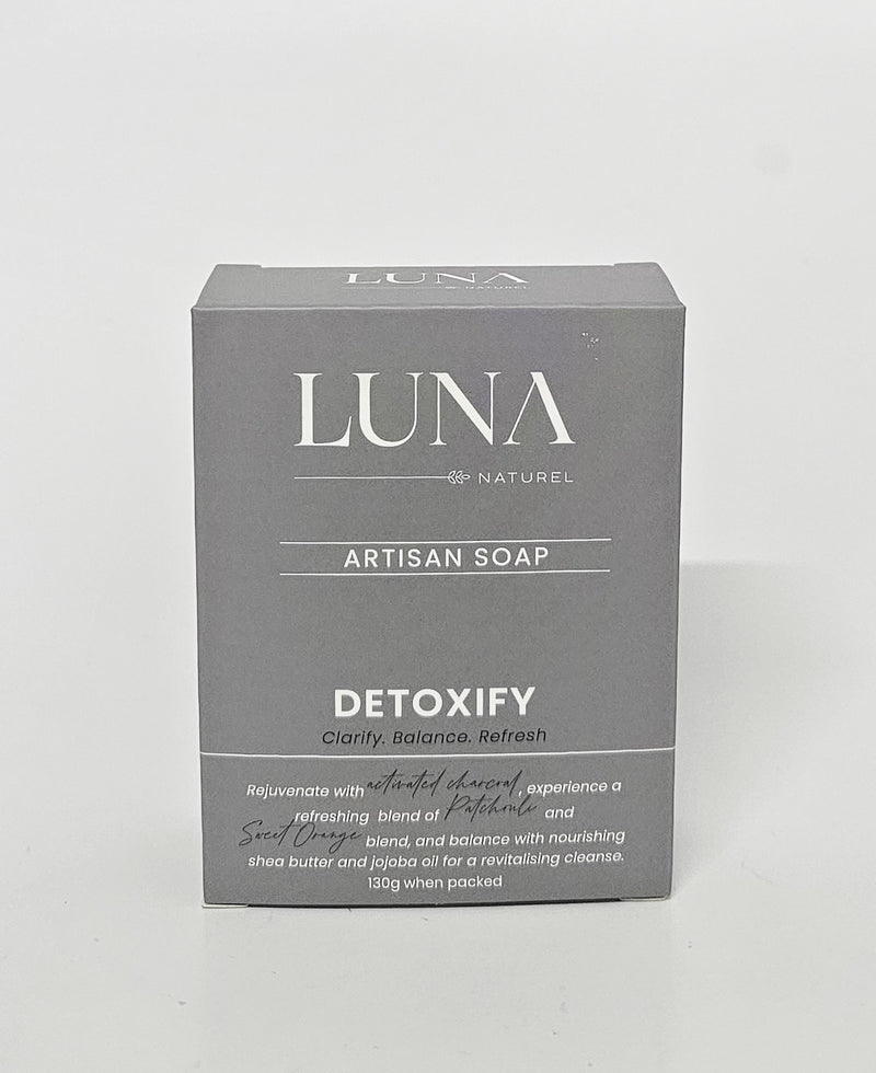 LUNA Naturel- Artisan Cold Pressed Soap- Detoxify 130g