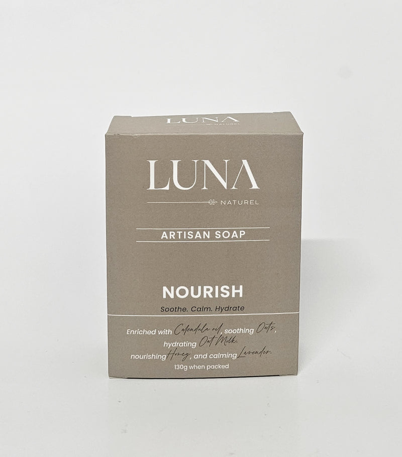 LUNA Naturel- Artisan Cold Pressed Soap- Nourish 130g