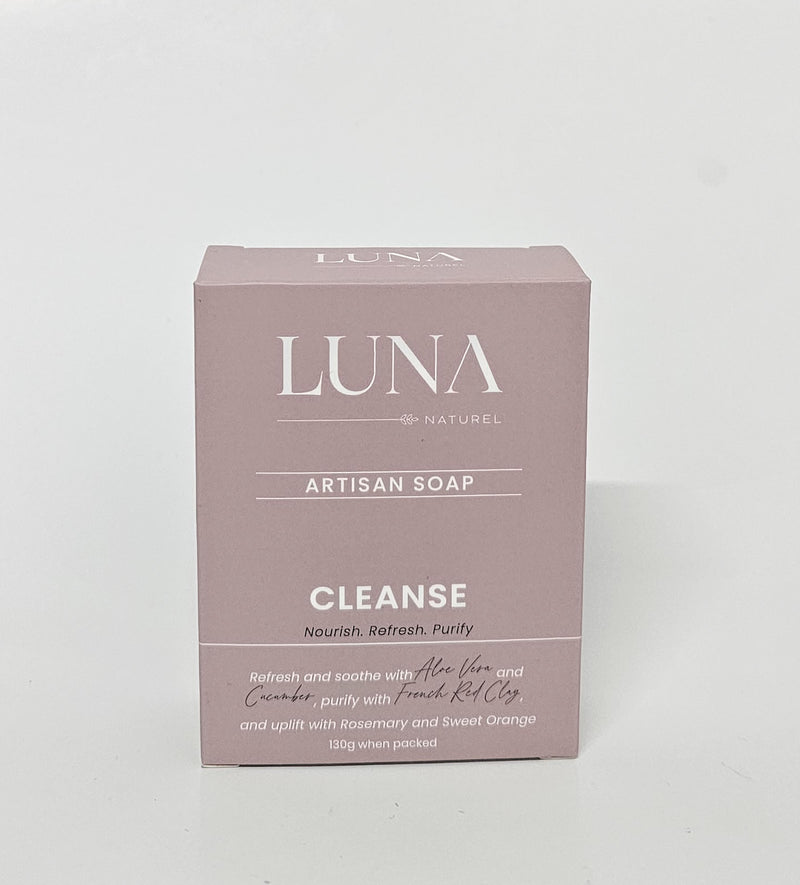 LUNA Naturel- Artisan Cold Pressed Soap- Cleanse 130g