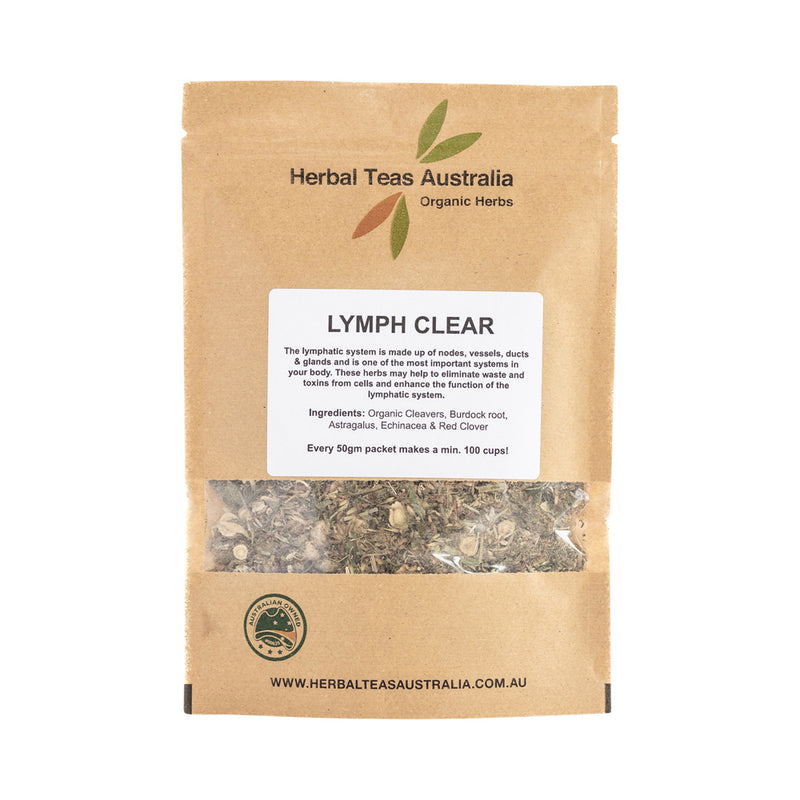 HERBAL TEAS AUSTRALIA- Lymph Clear Tea 50G – The Nutrition Corner