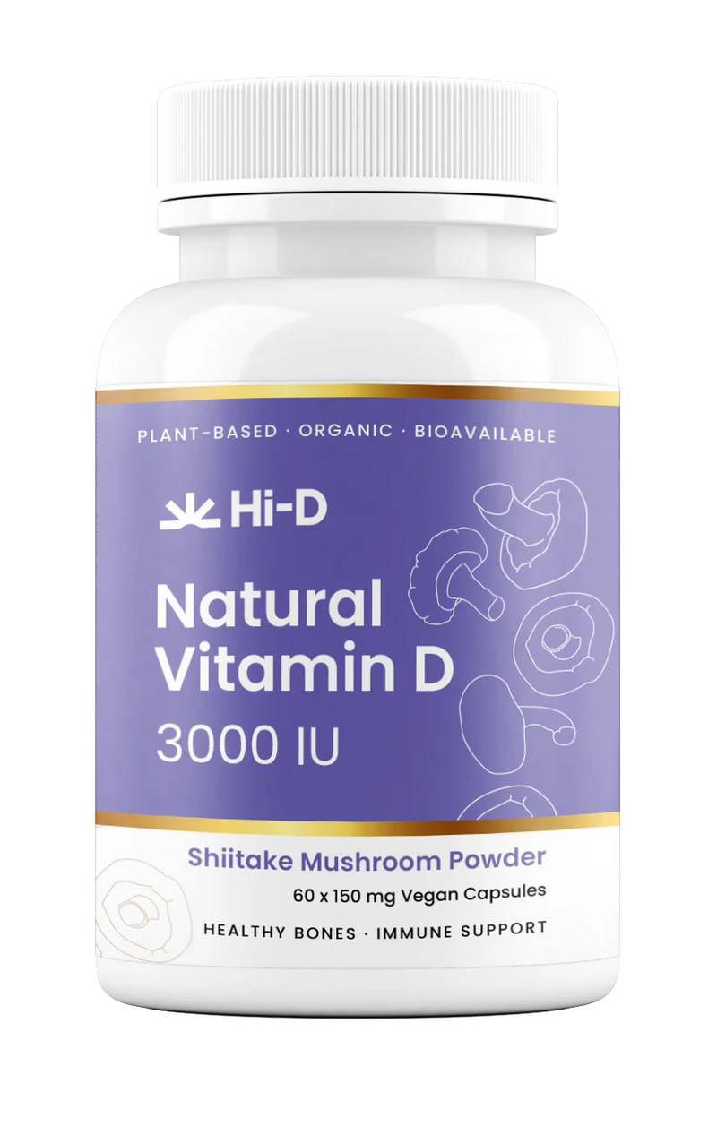 Hi-D Natural Vitamin D 3000 IU 60 Caps