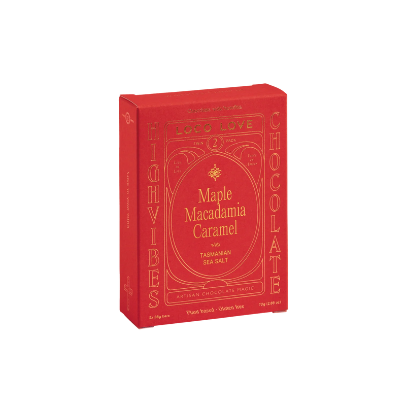 LOCO LOVE Maple Macadamia Caramel Twin Pack 70g