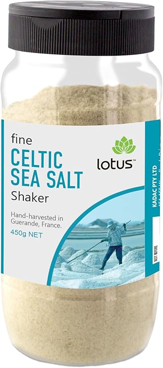 LOTUS Celtic Sea Salt Fine (Shaker) 450g – The Nutrition Corner