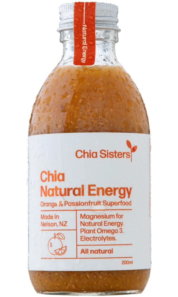 Chia Sisters: Chia Natural Energy Orange & Passionfruit Superfood 200ml