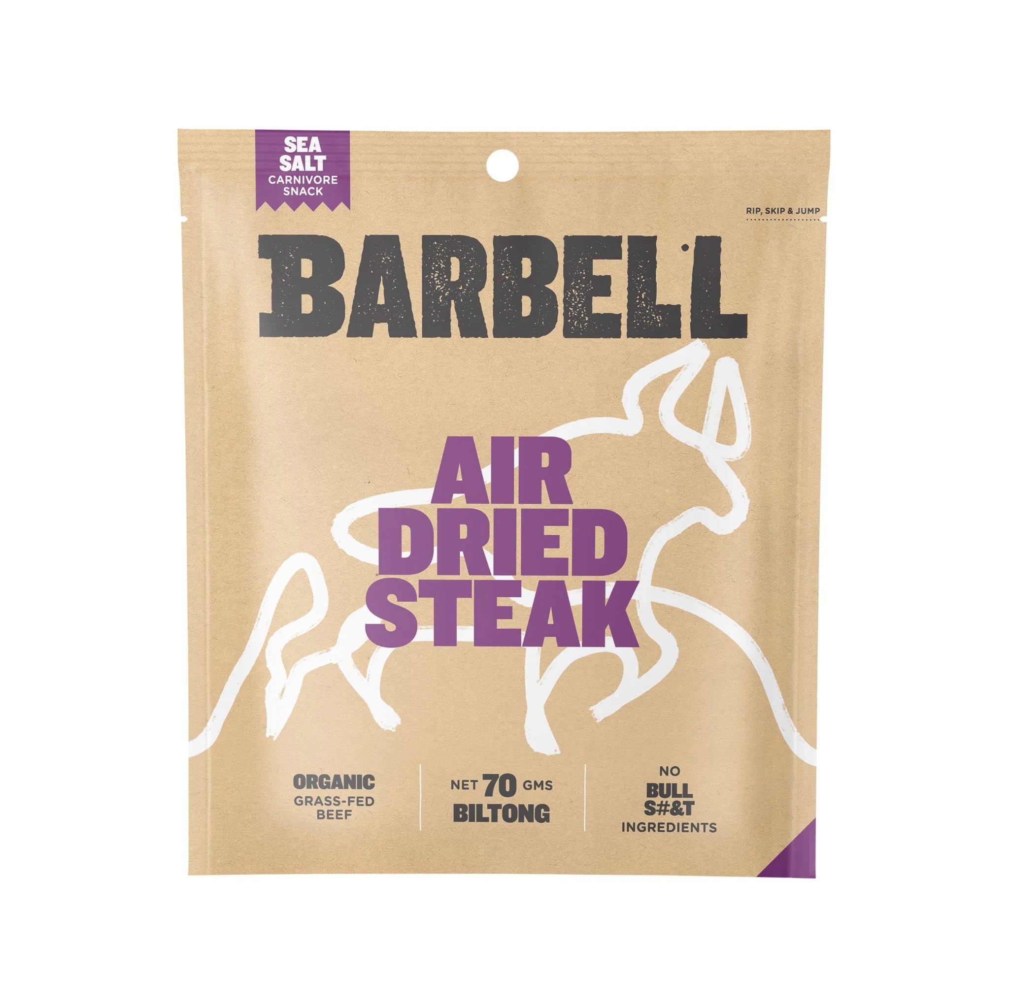 Barbell Biltong Sea Salt 70g – The Nutrition Corner