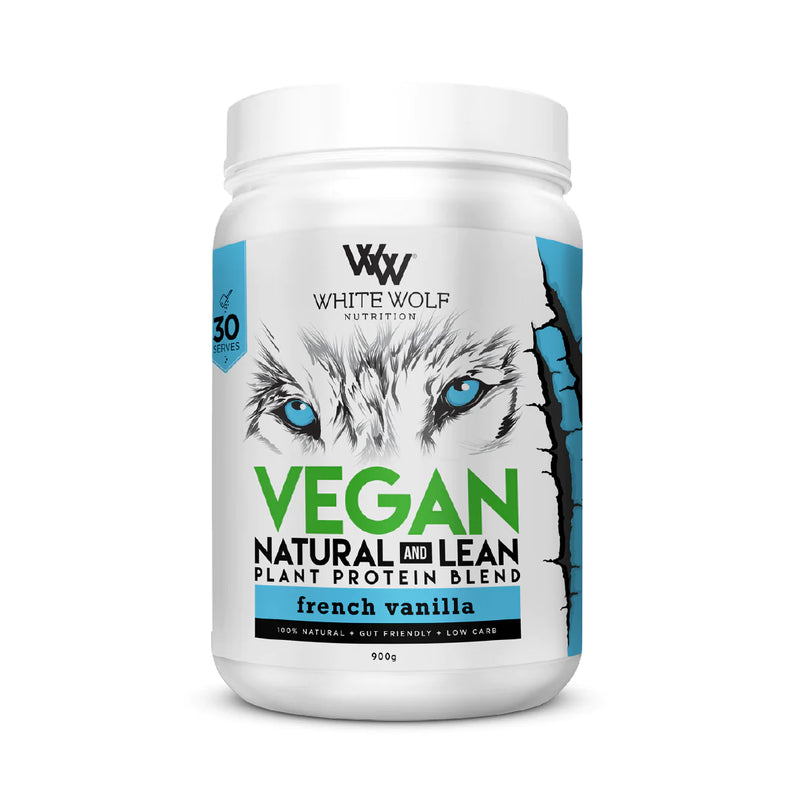 White Wolf Lean Vegan Protein French Vanilla 900g