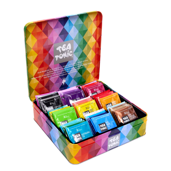 Tea Tonic Gourmet Tin Tea Chest Deluxe x 63 Tea Bags