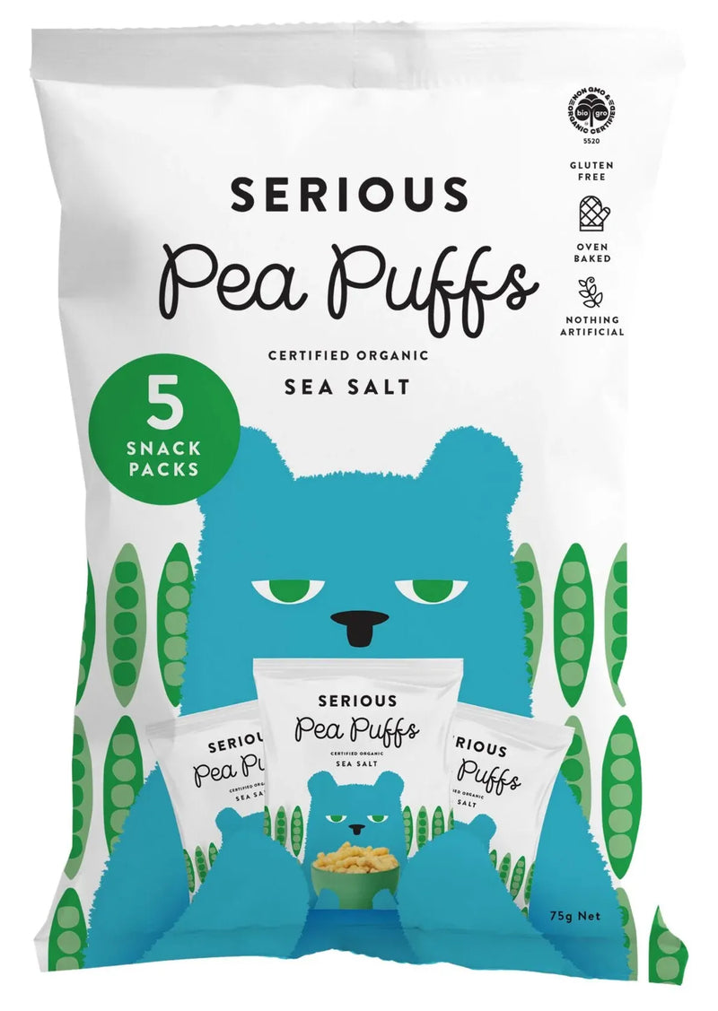 SERIOUS Pea Puffs - Sea Salt Multipack