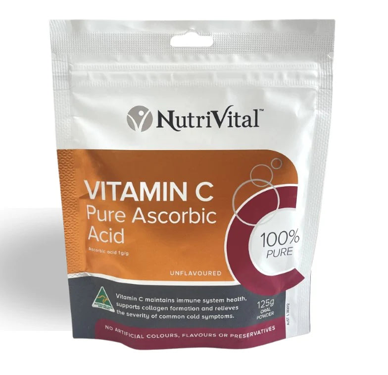 NutriVital Vitamin C Ascorbic Acid 125g