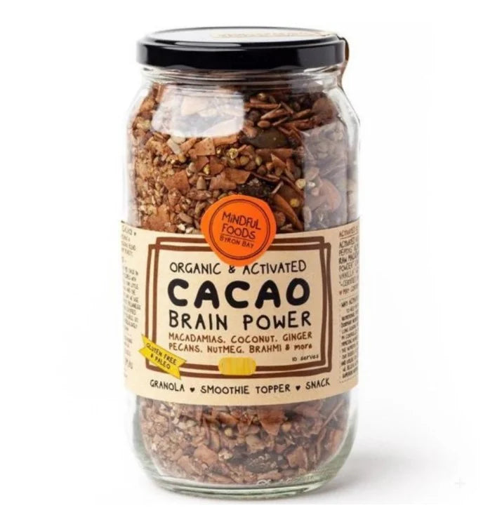 MINDFUL FOODS Organic & Activated Cacao Brain Power 450g