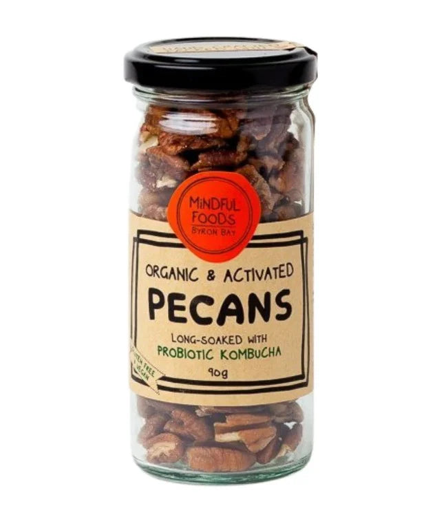 MINDFUL FOODS Organic & Activated Pecans 90g