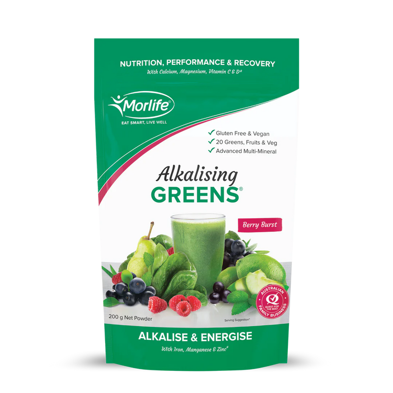 MORLIFE Alkalising Greens Berry Burst 200g