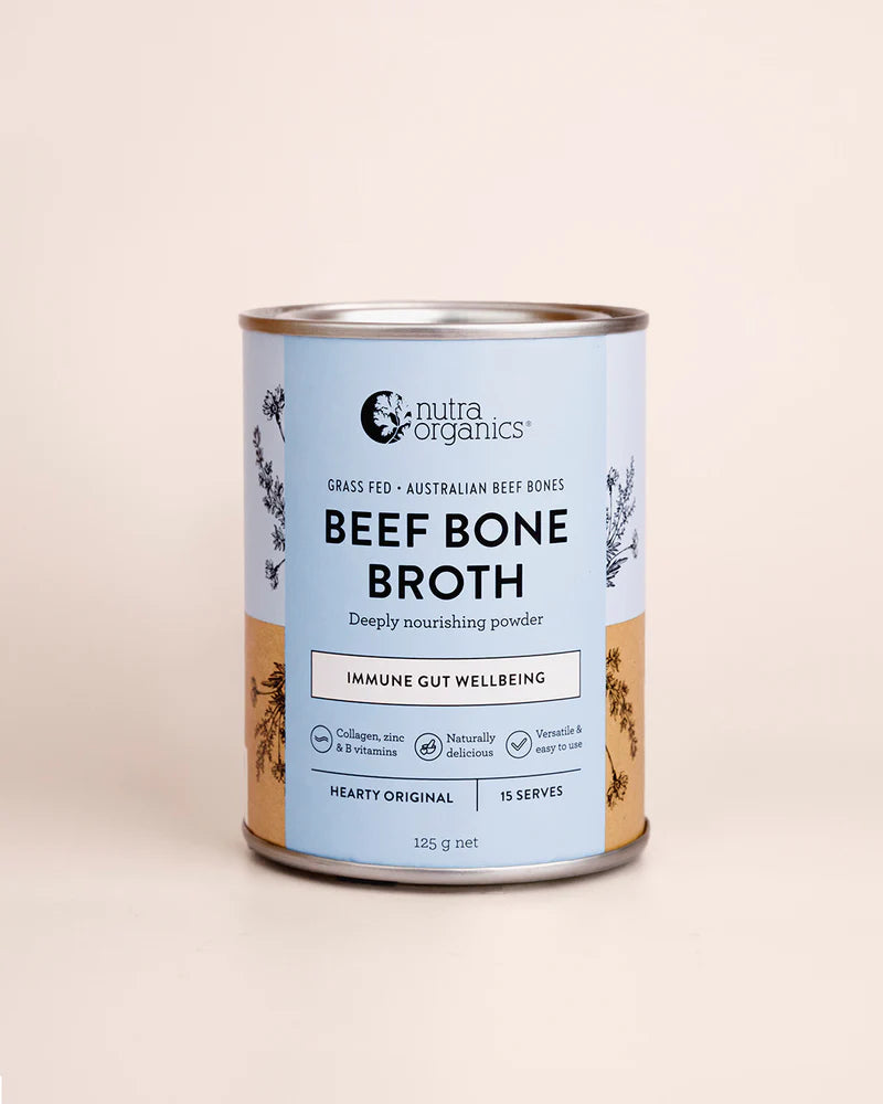 Nutra Organics- Beef Bone Broth Powder- Hearty Original 125g