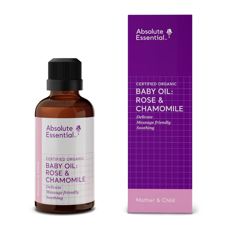 Absolute Essential Baby Oil Rose & Chamomile Org. 50ml