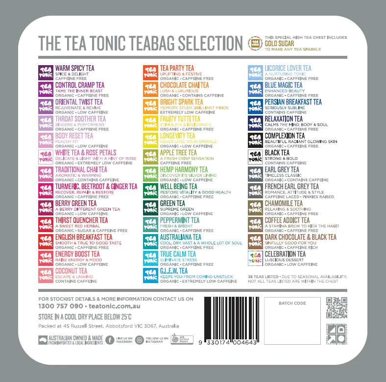 TEA TONIC Grande High Tea Chest 63TB