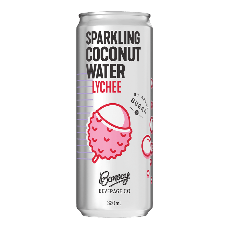 BONSOY Sparkling Coconut Water Lychee 320ml