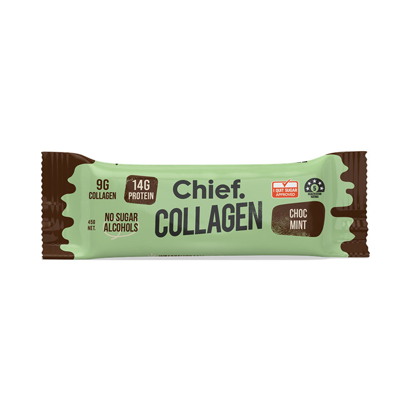 CHIEF Collagen Protein Bar - Choc Mint 45g