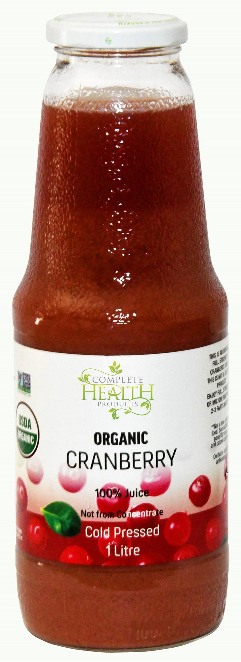 Complete Health Products Juice 100% Cranberry Organic 1L