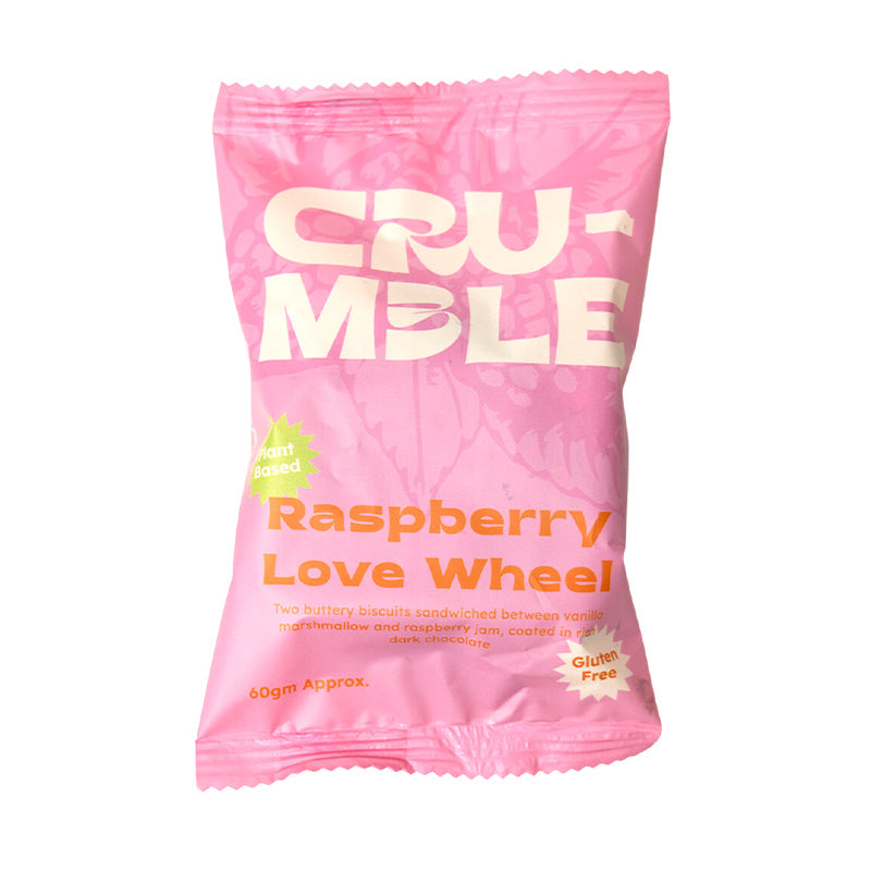 Crumble Charms Raspberry Love Wheel 60g – The Nutrition Corner
