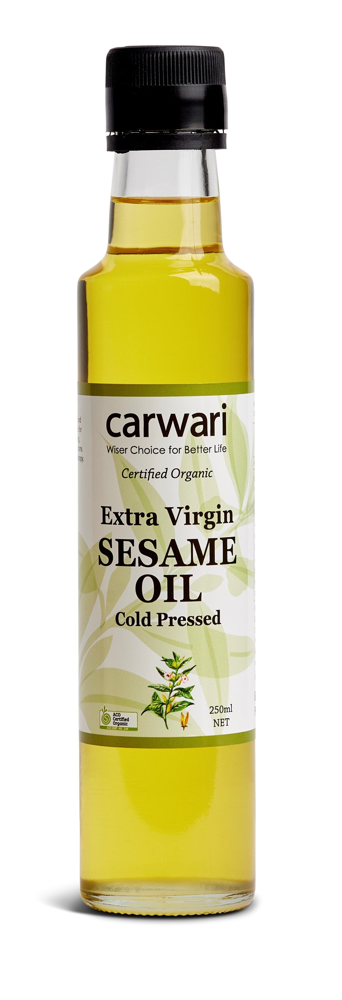 Carwari Organic Sesame Oil Extra Virgin 250ml – The Nutrition Corner
