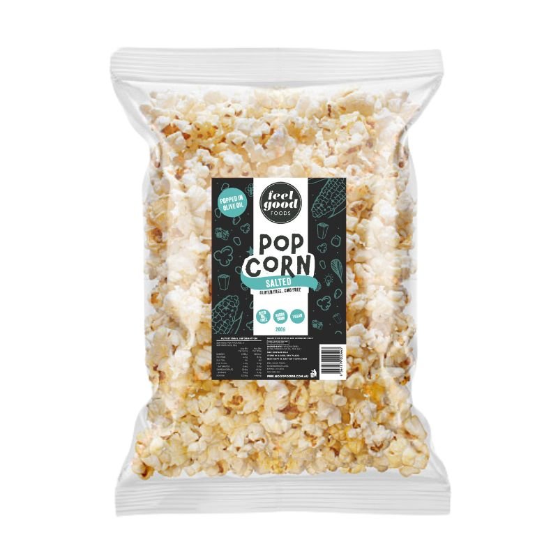 Feel Good Foods- Salted Popcorn (olive oil) 200g