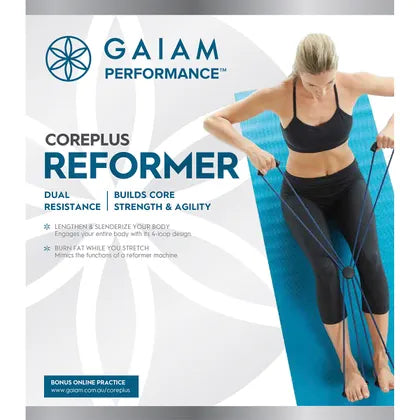 GAIAM Pilates Reformer 4-Loop Design and Multiple Grips x1