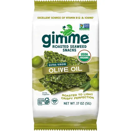 GIMME Roasted Seaweed Snacks Olive Oil 6x5g