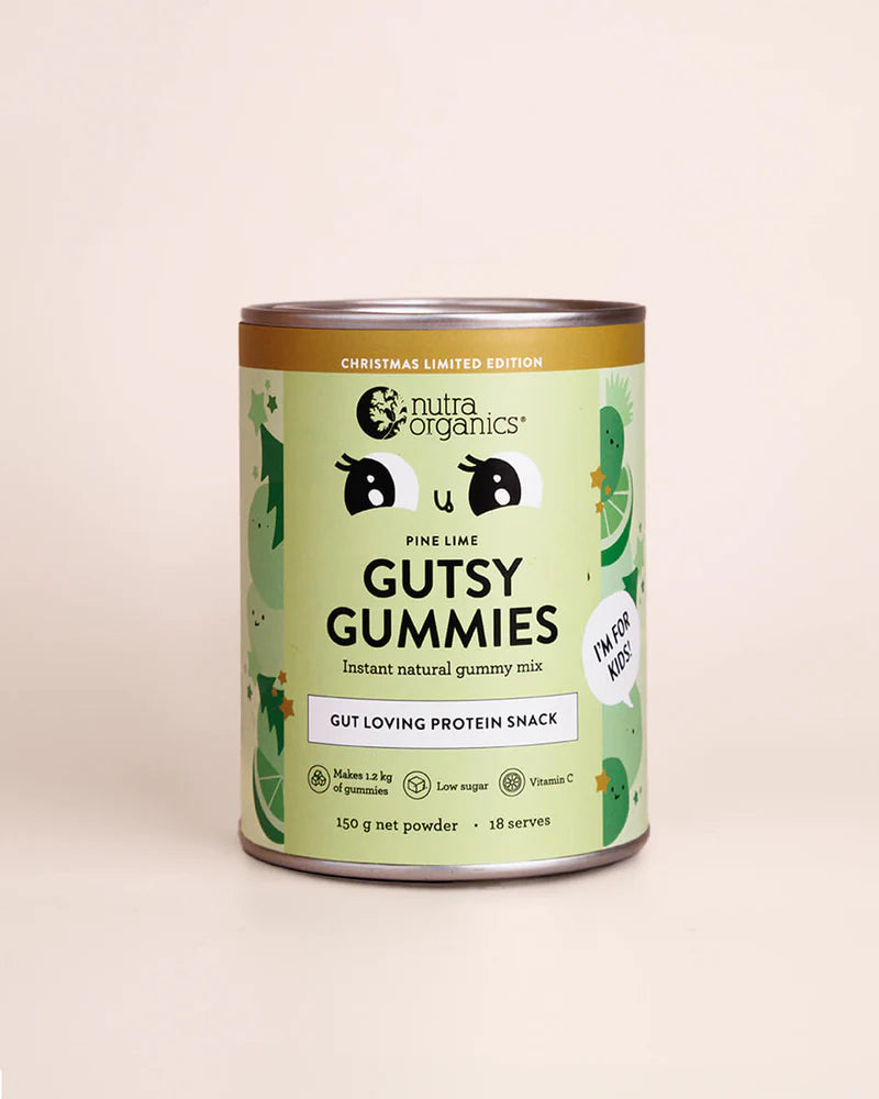 Nutra Organics Gutsy Gummies Pine Lime 150g *limited Edition