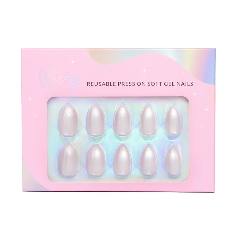 Mitty Nails Soft Gel Press On Nails - Icey