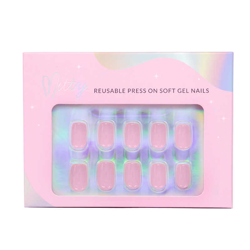 Mitty Nails Soft Gel Press On Nails - Original Pink
