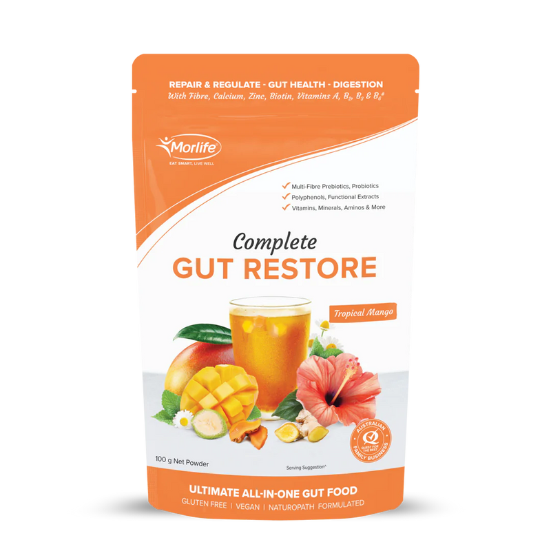 MORLIFE Complete Gut Restore Tropical Mango 200g