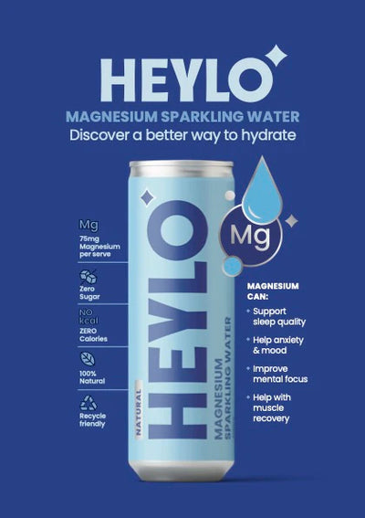 HEYLO MG Magnesium Sparkling Water Natural 300ml