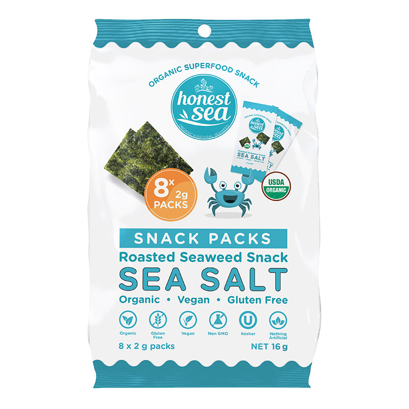 HONEST SEA Seaweed - Sea Salt MultiPack 8x2g