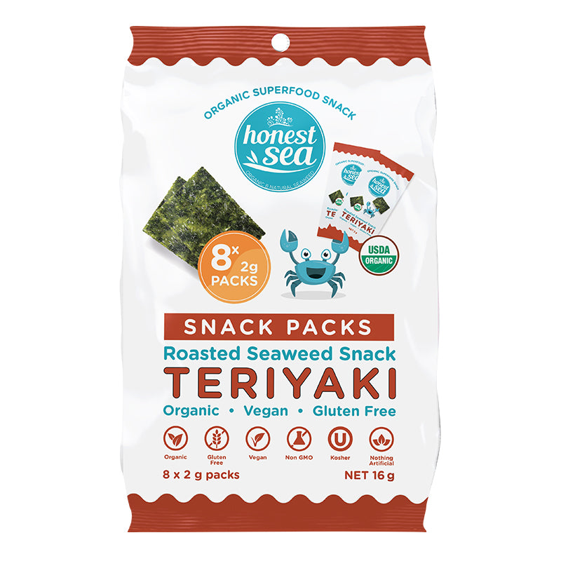 HONEST SEA Seaweed - Teriyaki MultiPack 8x2g