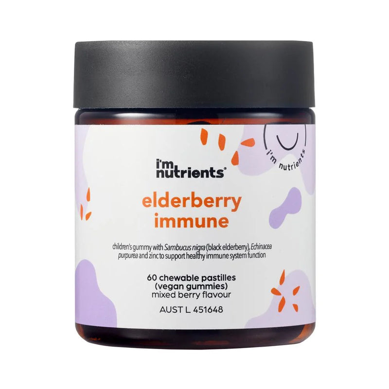 IM Nutrients- Elderberry Immune Chewable Pastilles x60