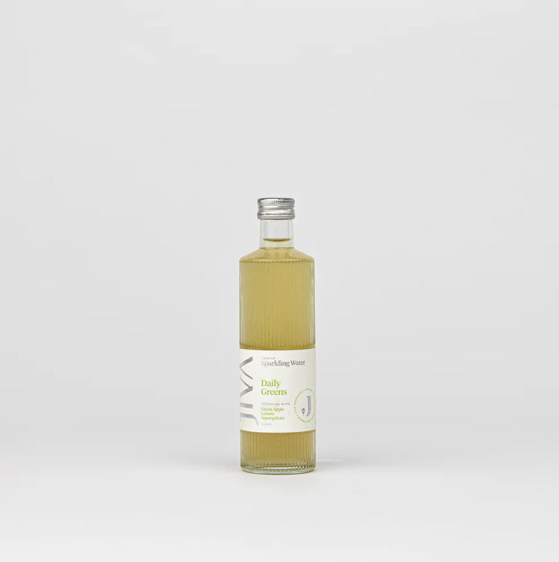 Jiva Enhanced Sparkling Water Apple Daily Greens 330ml