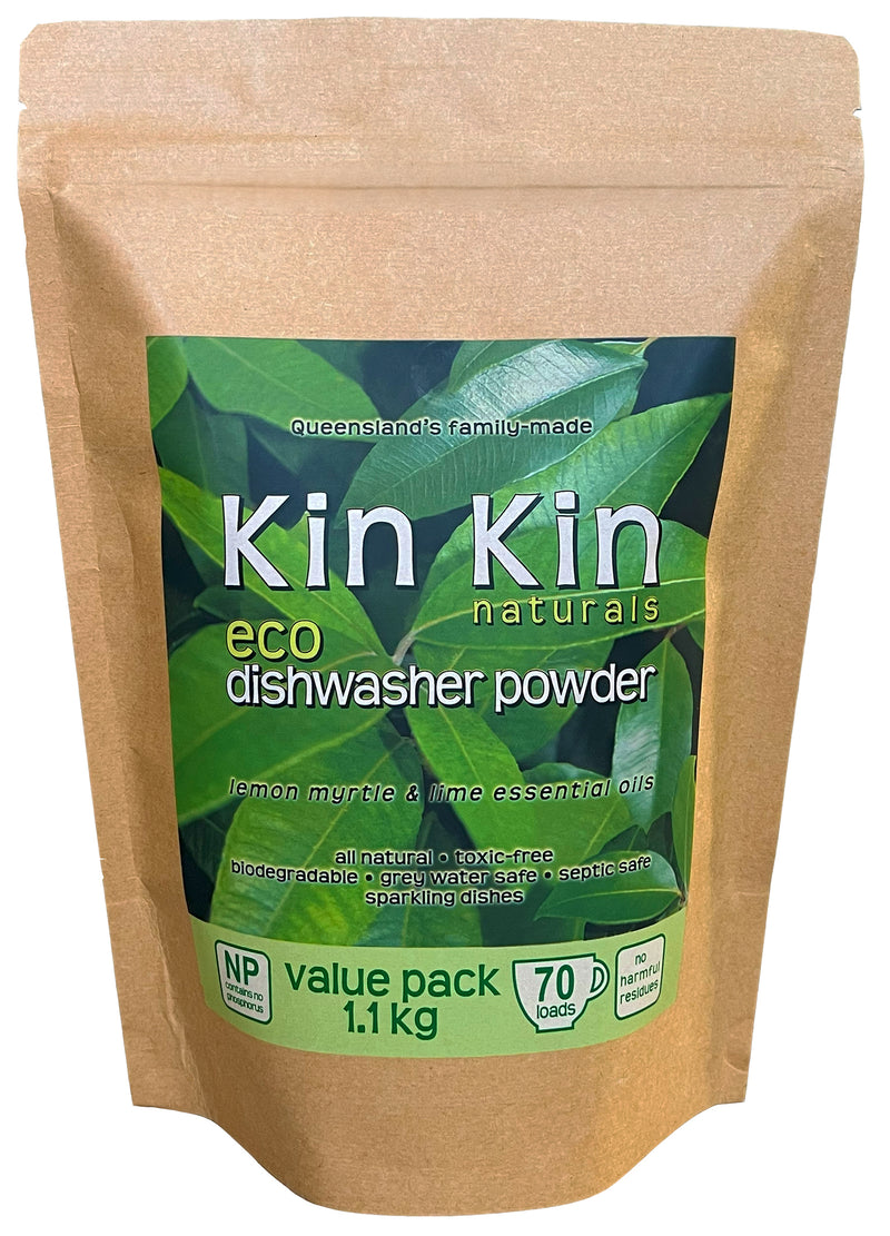 KIN KIN- Dishwasher Powder Lemon Myrtle Lime - 1.1kg