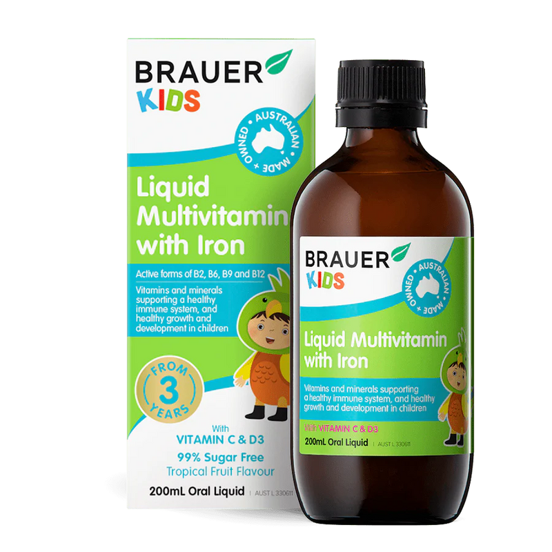 Brauer Kids Multivitamin with Iron 200ml