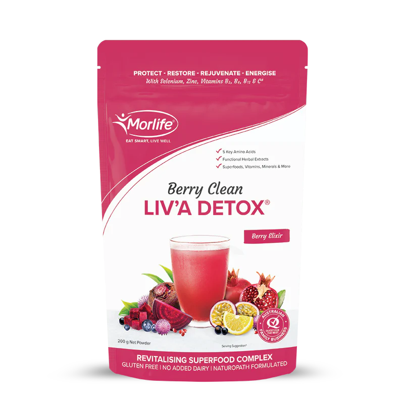 MORLIFE Berry Clean Liva Detox Berry Elixir 200g