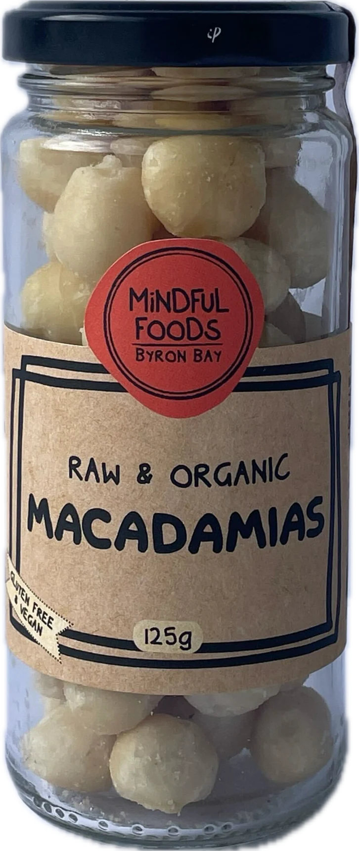 MINDFUL FOODS Organic & Activated Raw Macadamias 125g