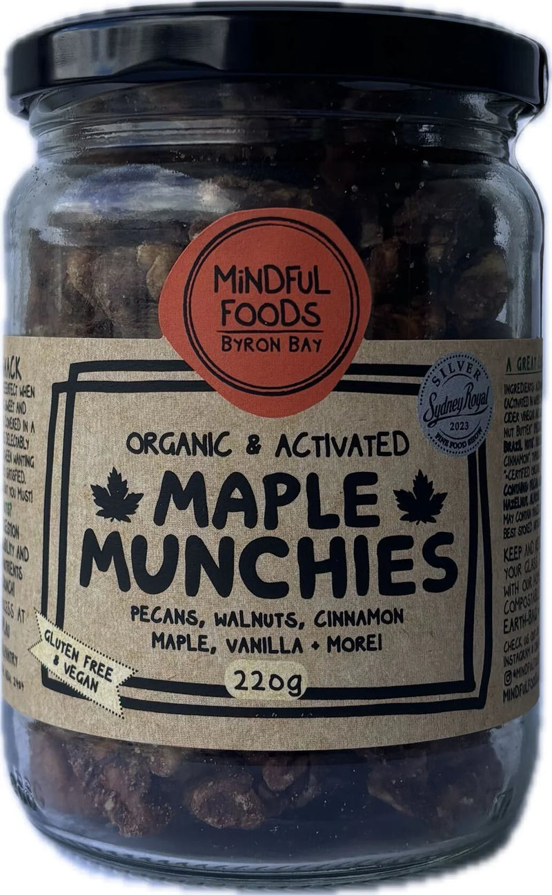 MINDFUL FOODS Organic & Activated Maple Munchies 220g