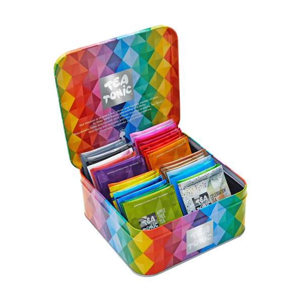 Tea Tonic Gourmet Tin Tea Chest Mini x 33 Tea Bags