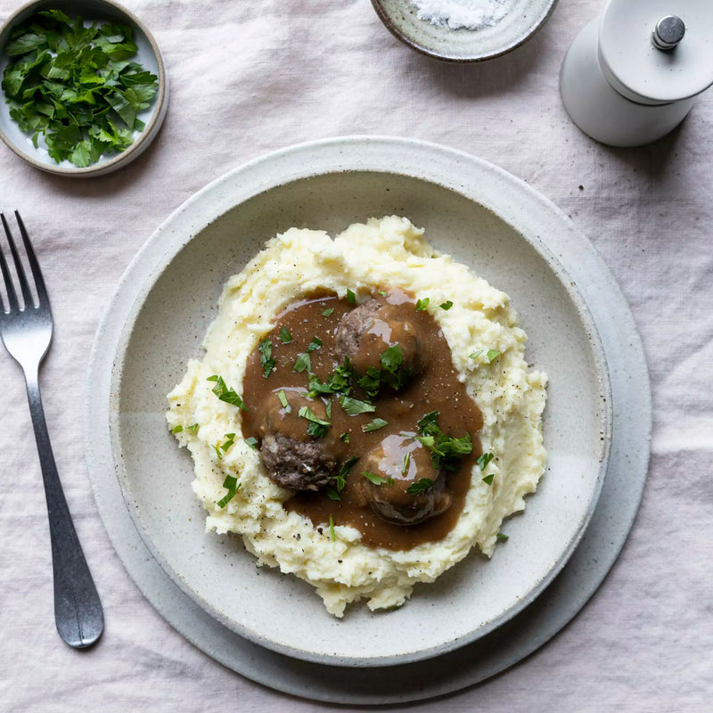 Ready Set Organic- Beef Meatballs & Mashed Potato 360g