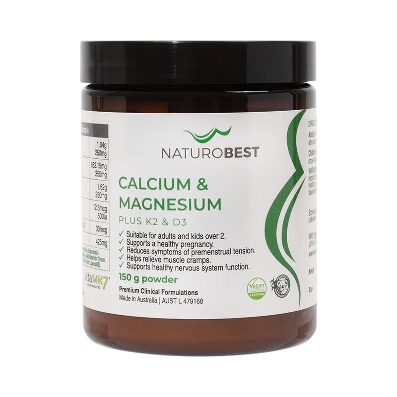 NaturoBest Calcium & Magnesium Plus K2 & D3 150g
