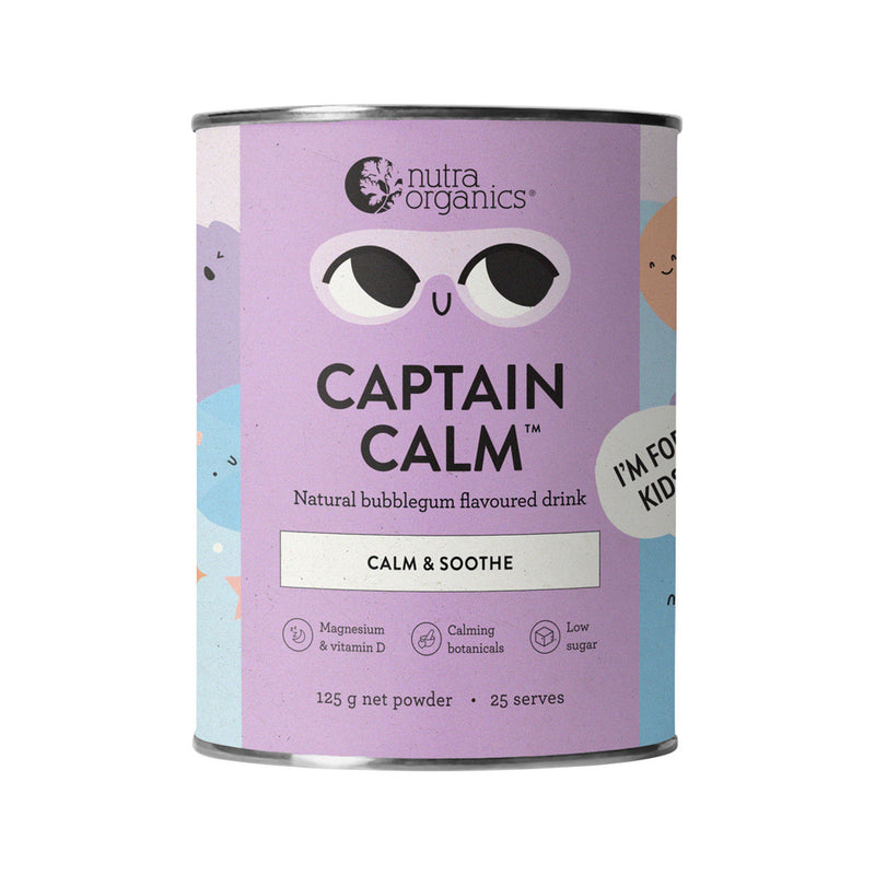 Nutra Organics- Organic Captain Calm (Calm & Soothe) Bubblegum 125g