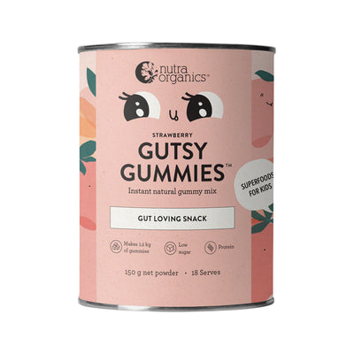 Nutra Organics Gutsy Gummies (Gut Loving Snack) Strawberry 150g